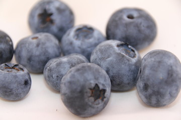blueberries isolated on white background