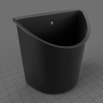 Wall mount plastic penholder