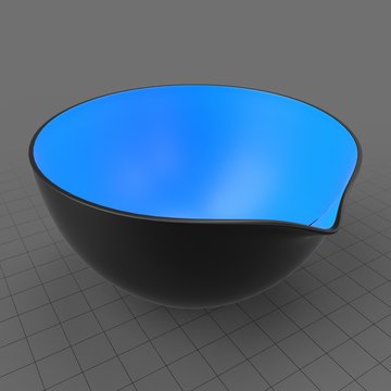 Empty plastic bowl
