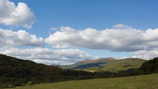 Time lapse landscape view on beautiful mountain landscape. 4k.