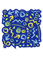 muster symbole formen text 90er bunt 90s neunziger jahre retro cool funky style logo design geburtstag geschenk party feiern jahrgang jahrzehnt