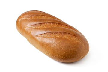 White bread with a golden crust