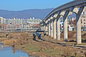 Obraz premium 지상철