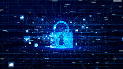 Digital Network Data and Communication Network Concept Abstract Background