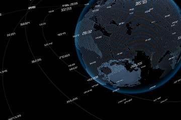 Obraz premium 3d rendering, big data and finance