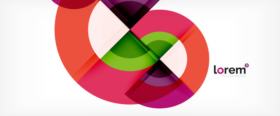 Obraz premium Multicolored round shapes abstract background