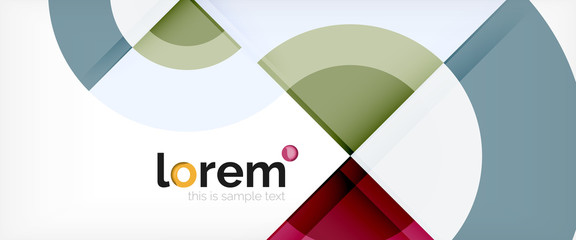 Obraz premium Multicolored round shapes abstract background