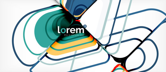 Abstract background multicolored geometric shapes modern design