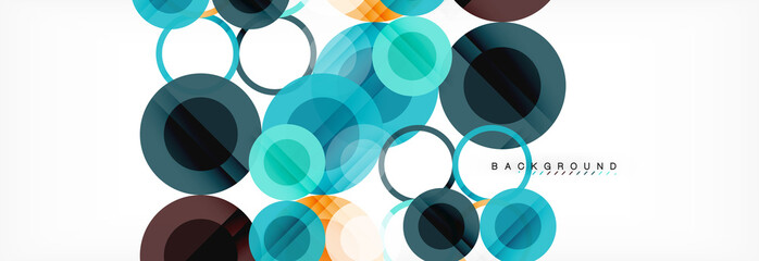 Circle composition abstract background