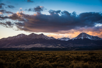 Colorado Rocky Mountains From the Highway Views