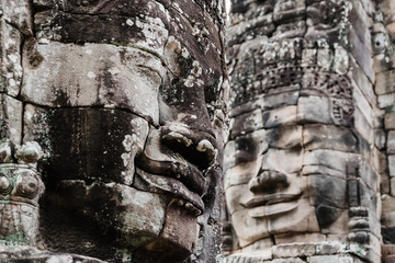 Faces of Siem Reap's Bayon Temple