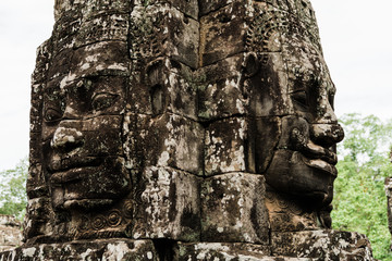 Faces of Siem Reap's Bayon Temple