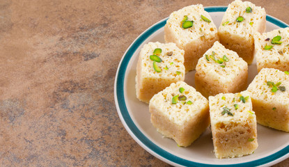 Indian Traditional Famous Sweet Food Mysore Pak or Mysoor Pak