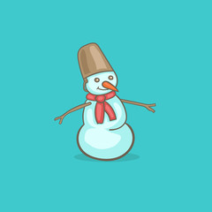 snowman vector illustration