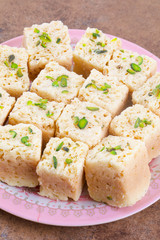 Indian Traditional Famous Sweet Food Mysore Pak or Mysoor Pak