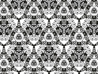 Black and white ornament.