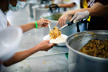 free food for poor and homeless people donates food to food less people : Food concept of hope