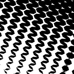 Geometric Simple Zigzag Print, Wave Pattern