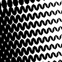 Geometric Simple Zigzag Print, Wave Pattern