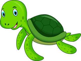 Cute cartoon turtle 