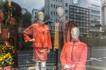 Obraz premium window display,Market