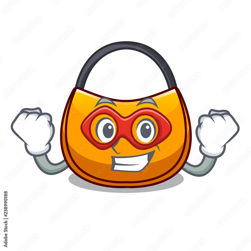 Sticker Super hero beautifully hobo bag on character funny