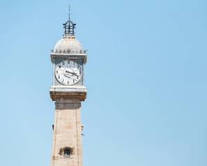 Clock Tower or Torre del Rellotge in Barcelona, Spain