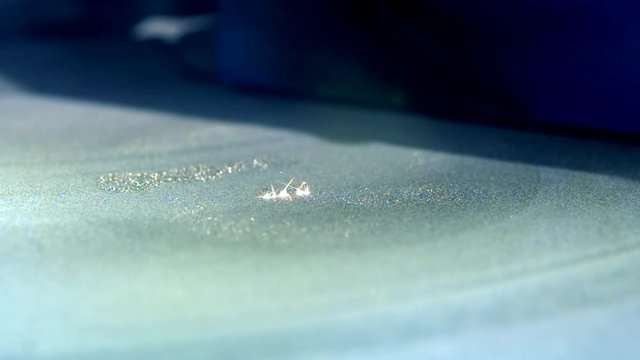 3D printer working close up. Automatic three dimensional 3d printer for metal. Modern 3D printer printing an object from the metal powder. Concept progressive additive technology for 3d printing.