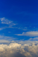 Fototapeta premium Clouds after rain before sunset as a background