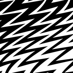Geometric Simple Zigzag Print, Wave Pattern