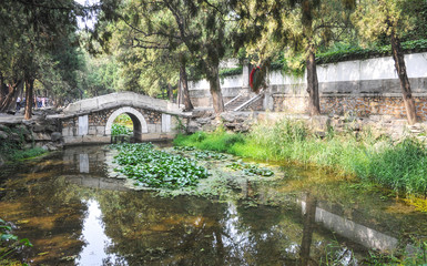 Fototapeta na wymiar Bridge in the park Iheyuan
