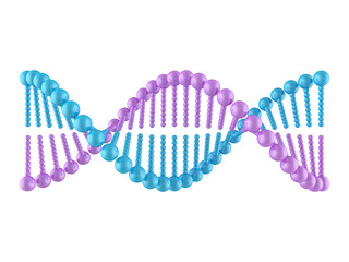 Molecular Biology, Genetics and Medical Concept. 3D