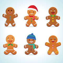 Gingerbread man vector