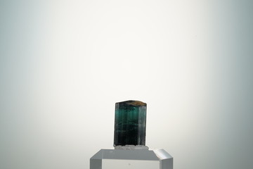 Turmalin, Blau, Indigolith, Natürliche Endung, Brasilien, Edelstein, Mineral, 