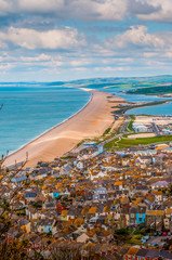 Chesil Beach, Weymouth, Dorset, England, UK.