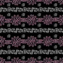 Modern Lace-Love in Parise Seamless Repeat Pattern Background