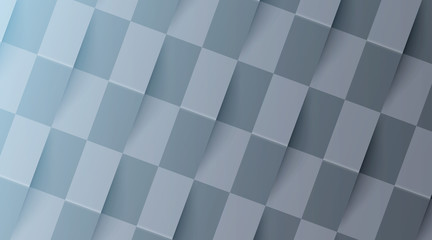 Grey geometric background with checkered pattern.