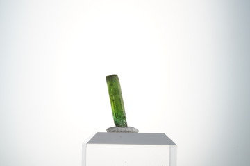 Turmalin, Hellgrün, Natürliche Endung, Pakistan, Kristall, Edelstein, Mineral, Schmuckstein