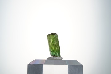 Turmalin, Hellgrün, Natürliche Endung, Pakistan, Kristall, Edelstein, Mineral, Schmuckstein
