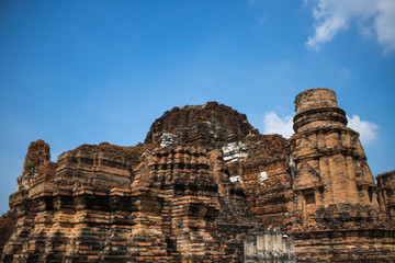 The ancient Ayutthaya sightseeing spots