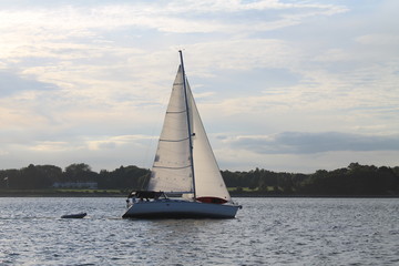 Sailboat on the Narragansett Bay