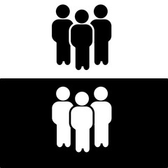 people icon flat design