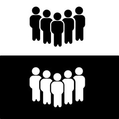 people icon flat design