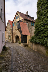 Fototapeta na wymiar Historische Altstadt von Dettelbach, Landkreis Kitzingen, Unterfranken, Franken, Bayern, Deutschland