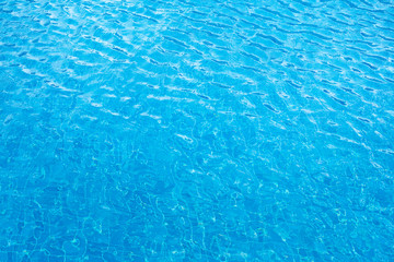 Fototapeta na wymiar Blurry Surface of the pool with blue water.abstract background.