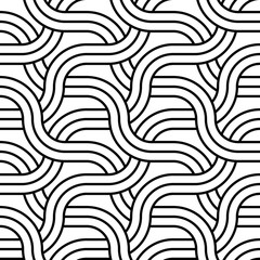 Fototapeta premium Design seamless monochrome zigzag pattern