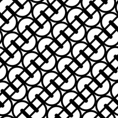 Naklejka premium Design seamless monochrome waving pattern