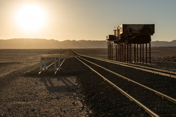 The old railway station of Garub in Namibia