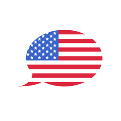 United States international messaging and communication icon,