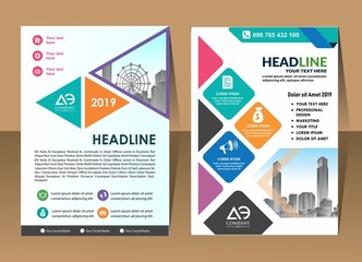 design cover poster a4 catalog book brochure flyer layout annual report business template